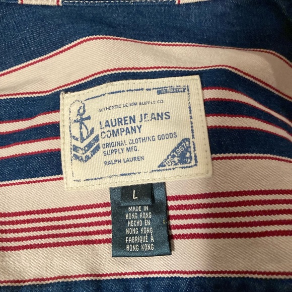 Lauren jeans co large striped jacket - Picture 1 of 12